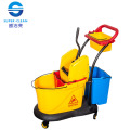 Double Mop Wringer Trolley with Down-Press (B-046)